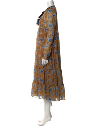 Manoush Floral Print Knee-Length Dress