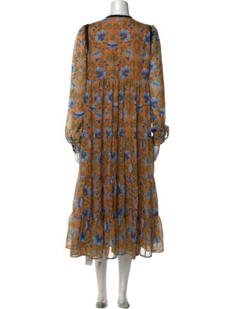 Manoush Floral Print Knee-Length Dress