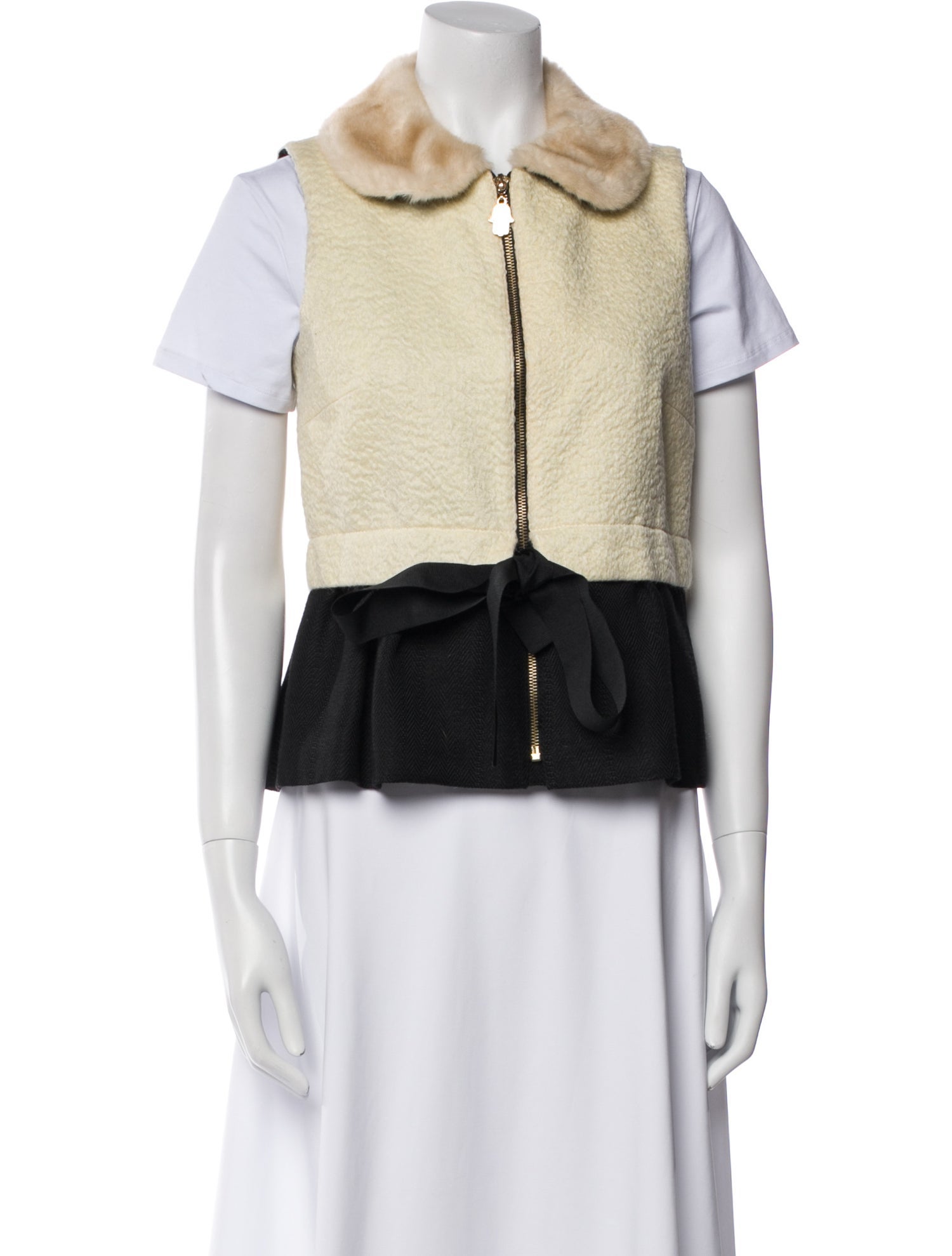 Manoush Colorblock Pattern Vest