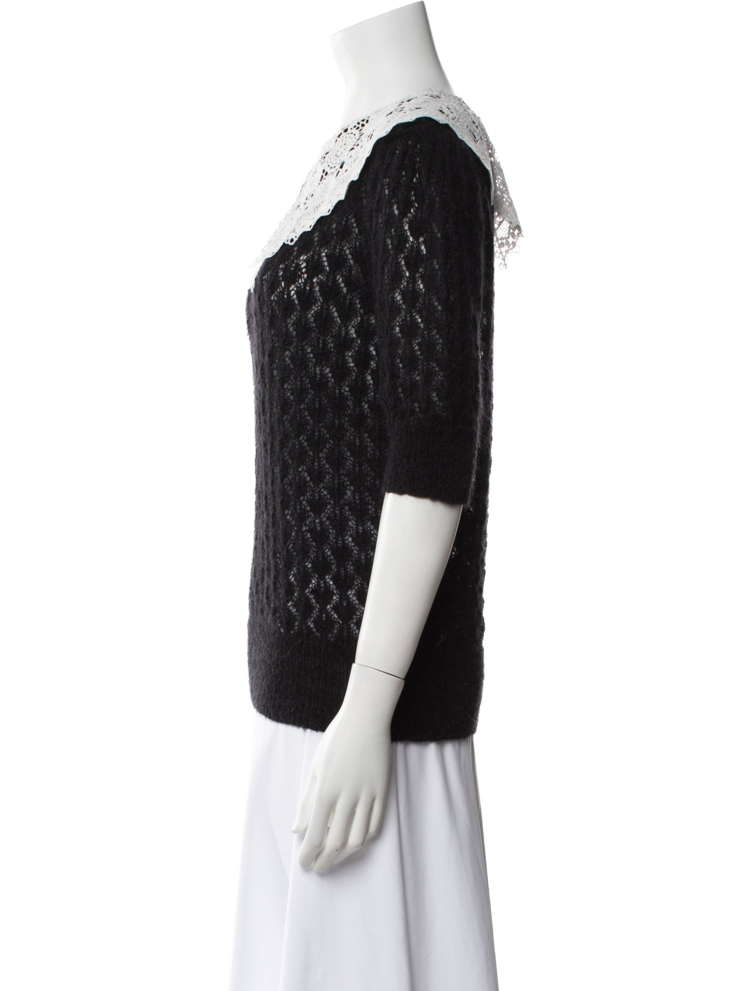 Manoush Printed Scoop Neck Sweater