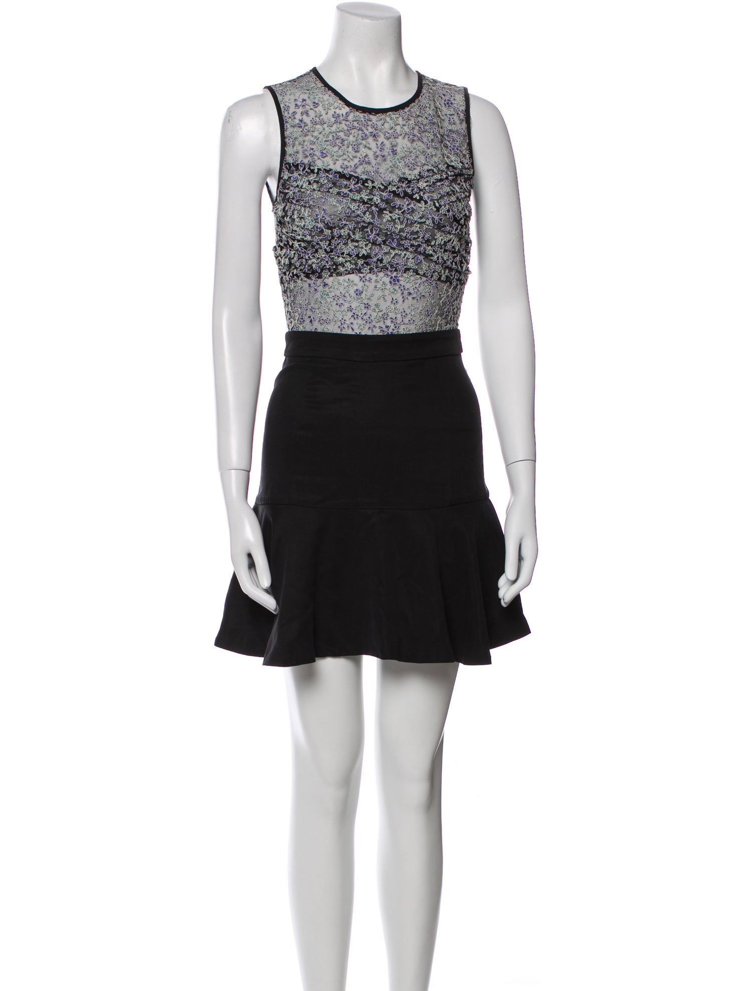 Manoush Crew Neck Mini Dress