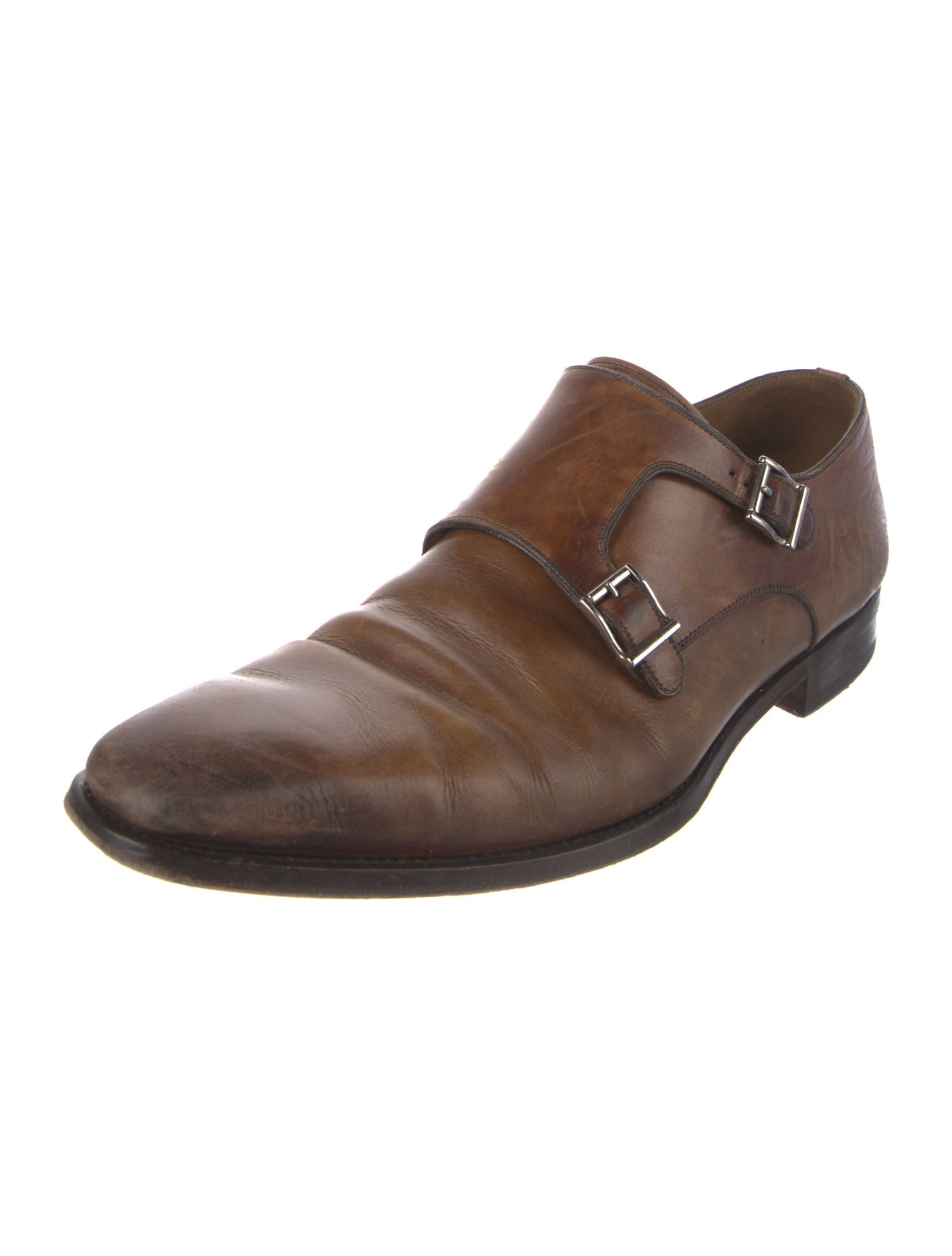 Magnanni Leather Monk Straps
