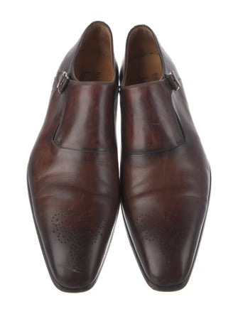 Magnanni Leather Monk Straps