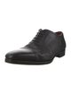 Magnanni Leather Eyelet Trim Oxfords
