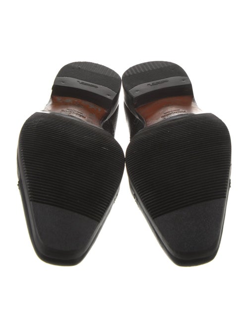 Magnanni Leather Eyelet Trim Oxfords