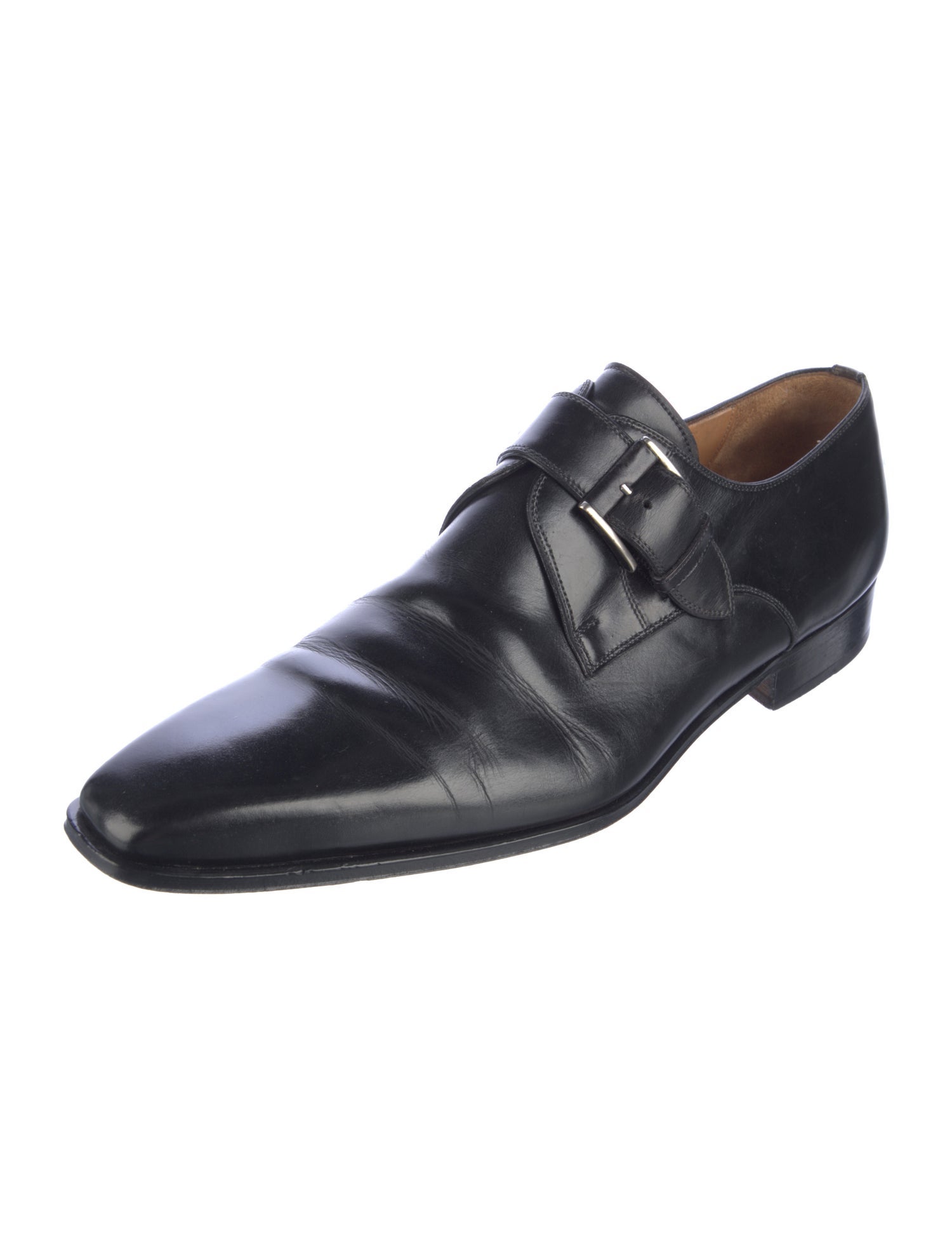 Magnanni Leather Monk Straps