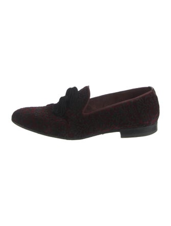 Magnanni Velvet Printed Slippers