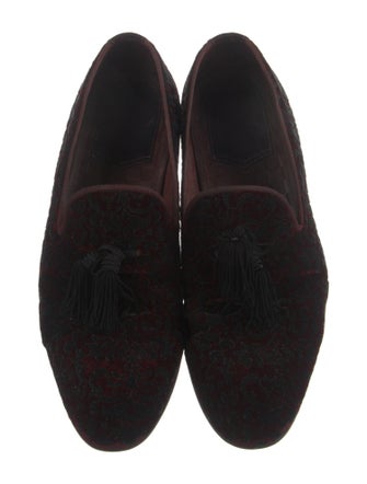 Magnanni Velvet Printed Slippers