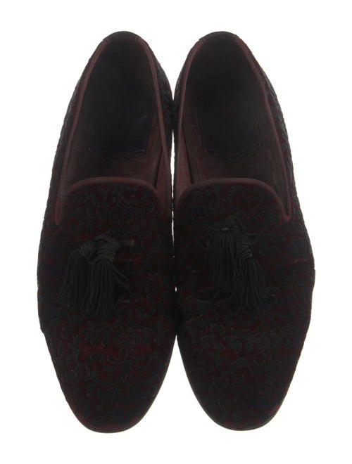 Magnanni Velvet Printed Slippers