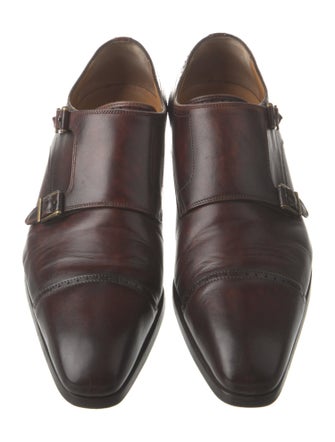 Magnanni Leather Monk Straps