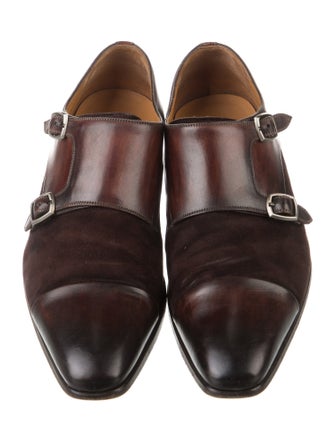 Magnanni Leather Monk Straps