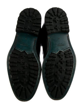 Magnanni Leather Fur Trim Combat Boots