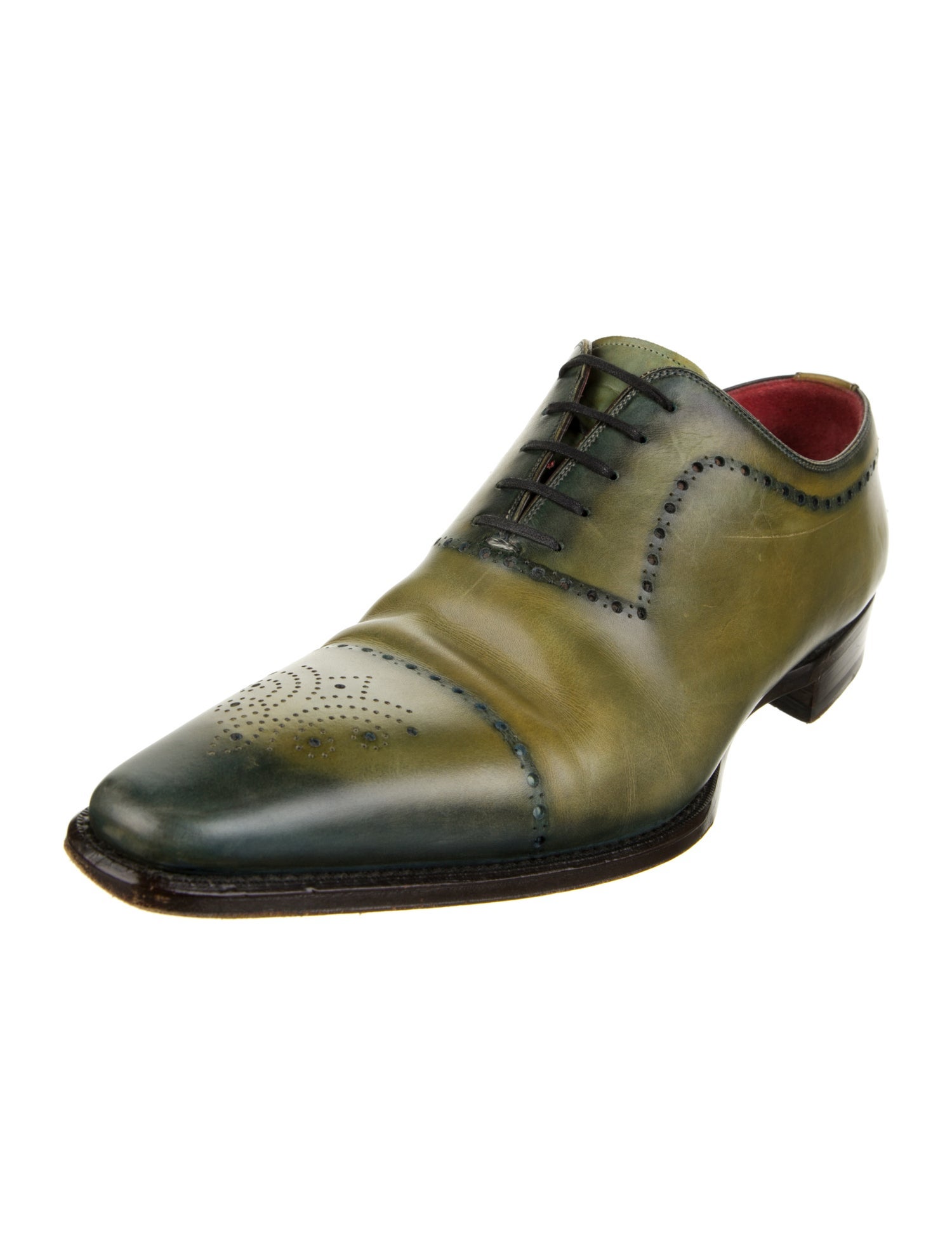 Magnanni Leather Lasercut Accents Brogues