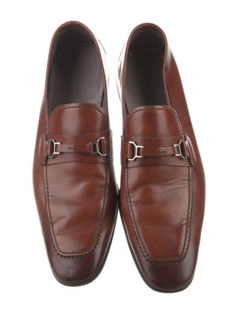 Magnanni Horsebit Accent Leather Loafers