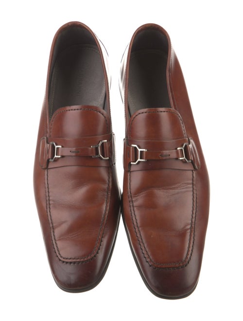 Magnanni Horsebit Accent Leather Loafers