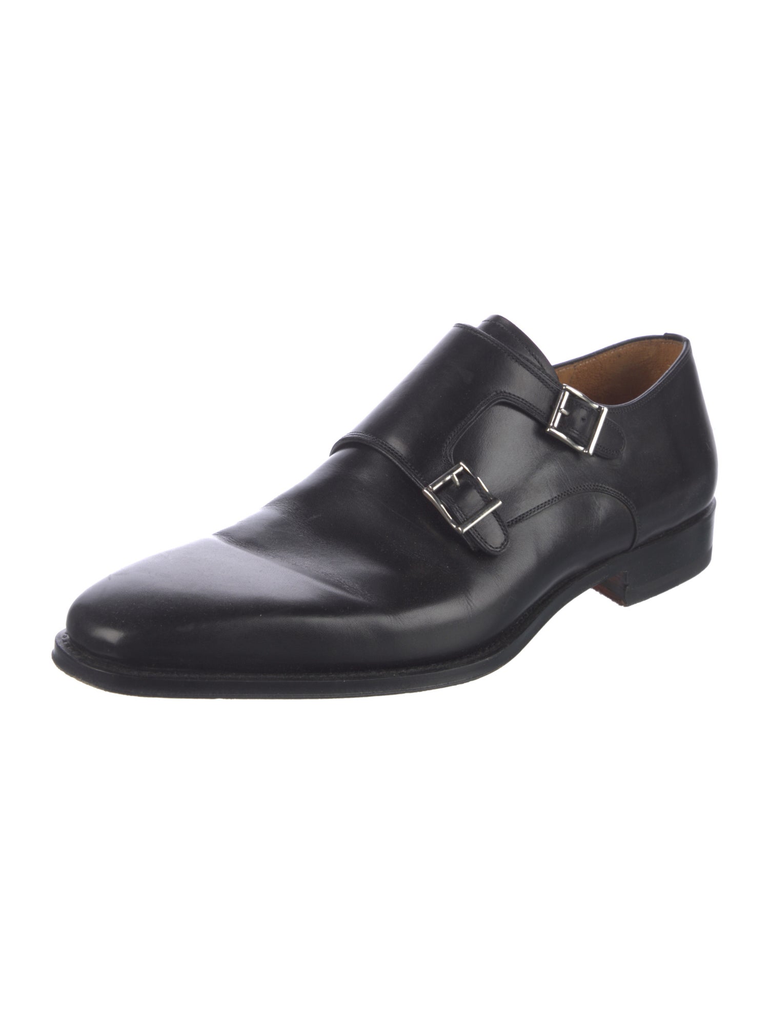 Magnanni Leather Monk Straps