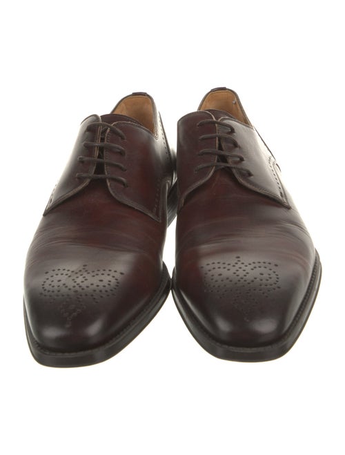 Magnanni Leather Lasercut Accents Derby Shoes