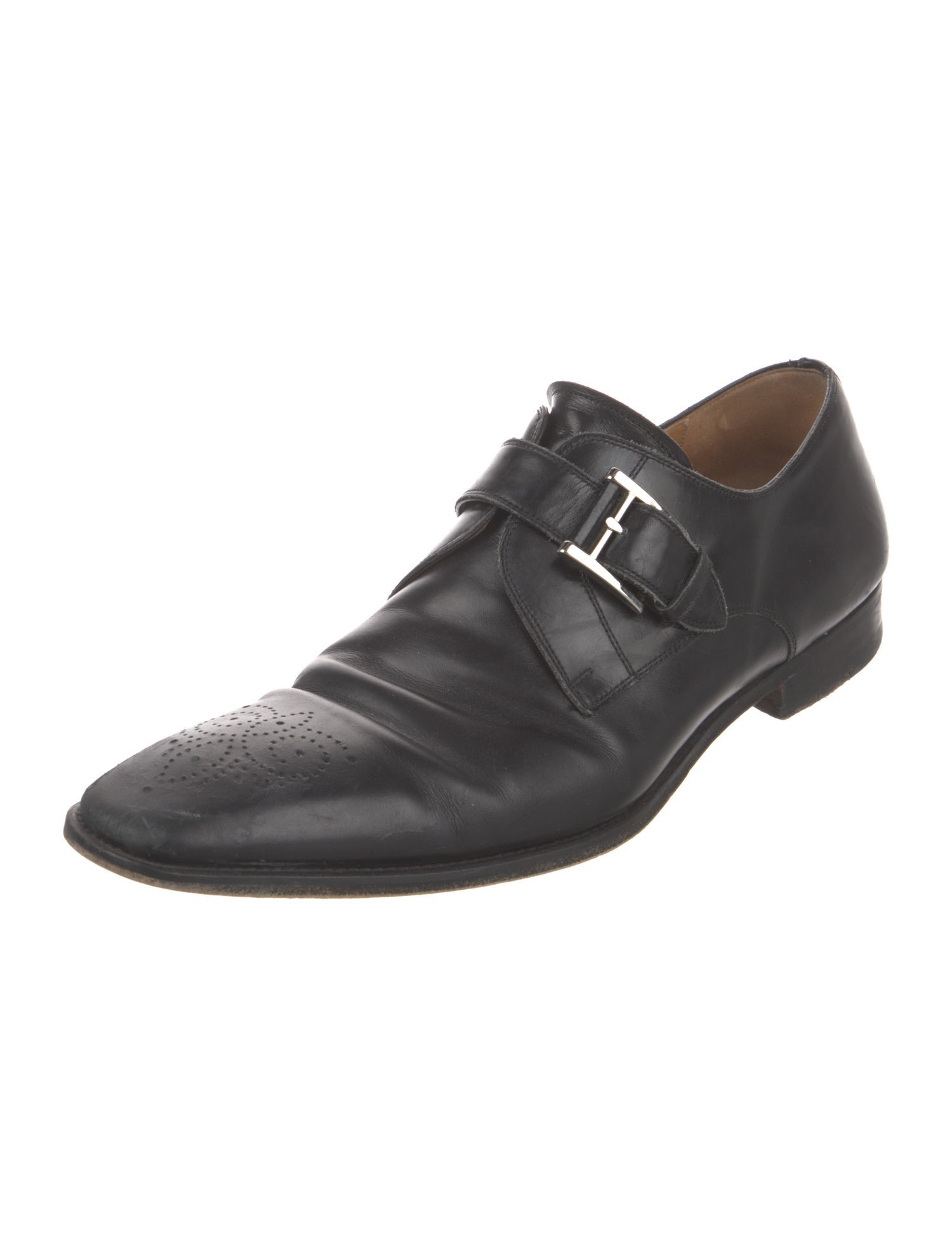 Magnanni Leather Monk Straps