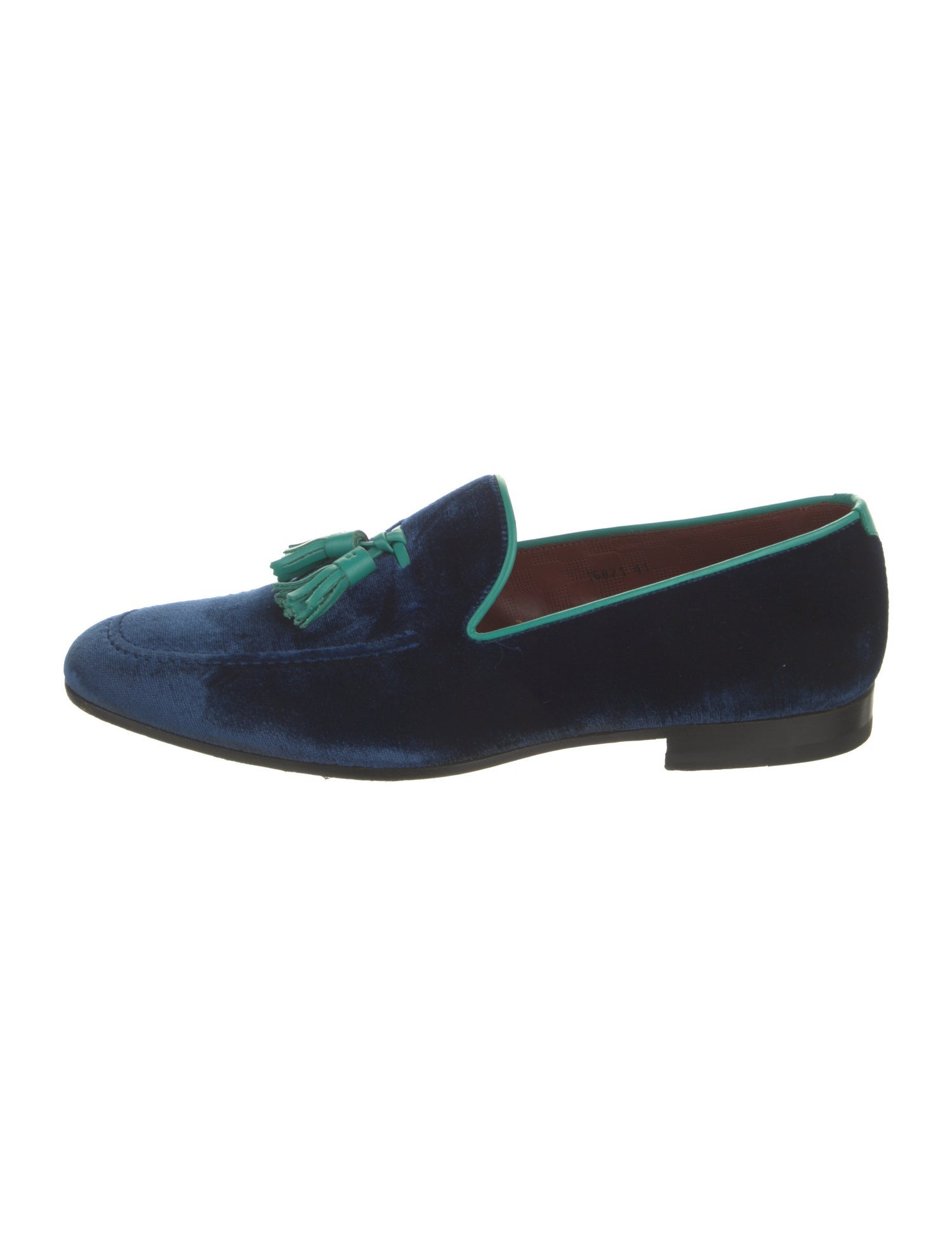 Magnanni Velvet Tassel Accents Loafers