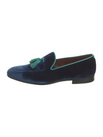 Magnanni Velvet Tassel Accents Loafers