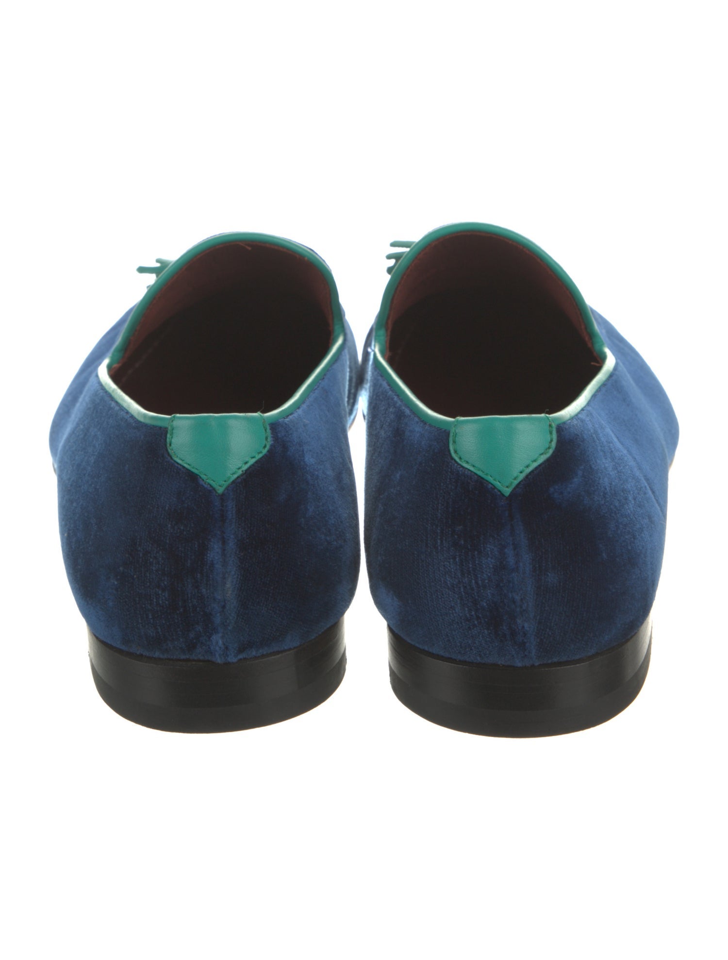 Magnanni Velvet Tassel Accents Loafers
