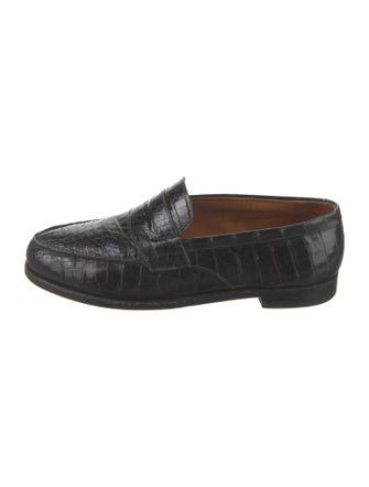 Magnanni Embossed Leather Loafers