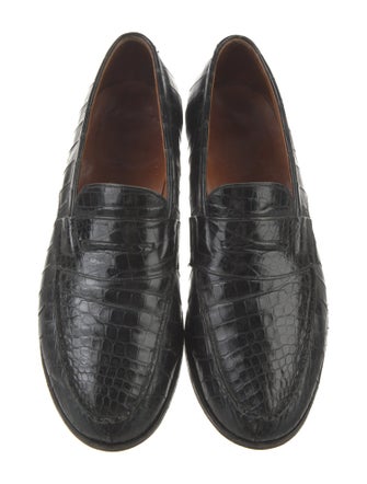 Magnanni Embossed Leather Loafers