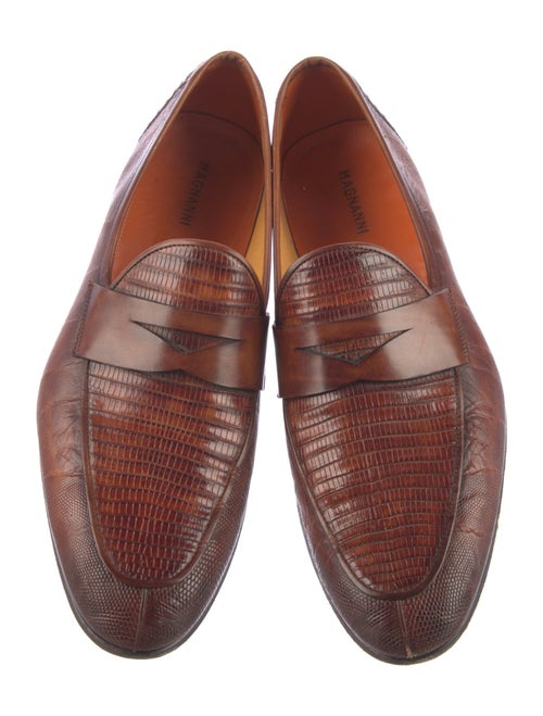 Magnanni Lizard Dress Loafers