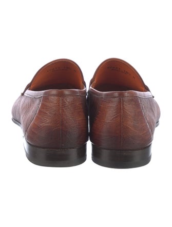 Magnanni Lizard Dress Loafers