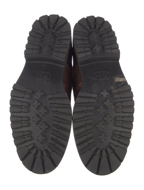 Magnanni Leather Lasercut Accents Lace-Up Boots