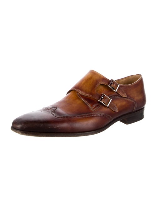 Magnanni Leather Monk Straps
