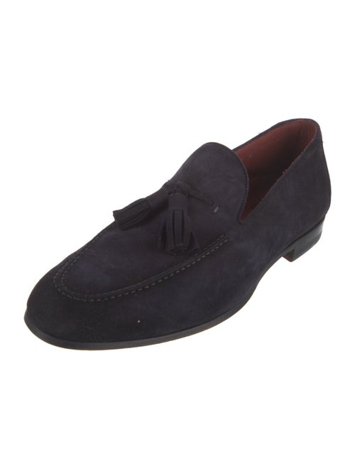 Magnanni Suede Tassel Accents Dress Loafers