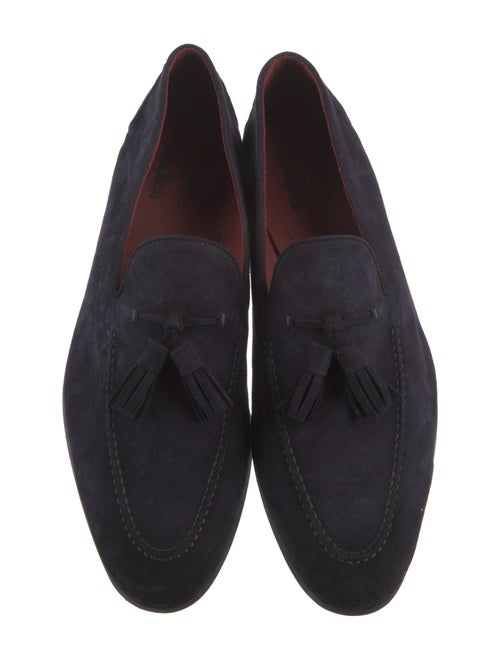 Magnanni Suede Tassel Accents Dress Loafers