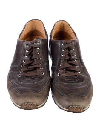 Magnanni Leather Lasercut Accents Sneakers