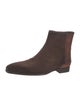 Magnanni Suede Animal Print Chelsea Boots