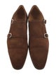 Magnanni Suede Leather Trim Embellishment Loafers