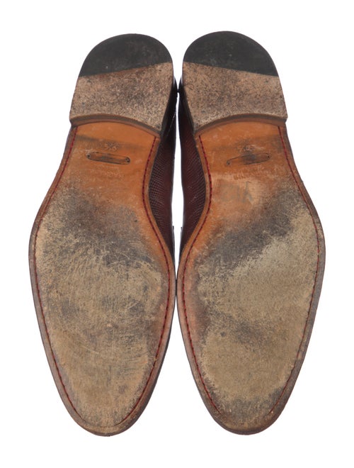 Magnanni Lizard Dress Loafers