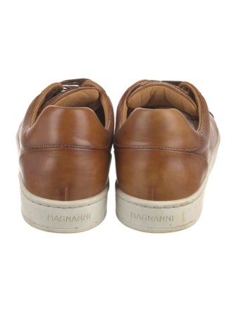 Magnanni Leather Lasercut Accents Sneakers