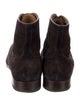 Magnanni Suede Lasercut Accents Lace-Up Boots