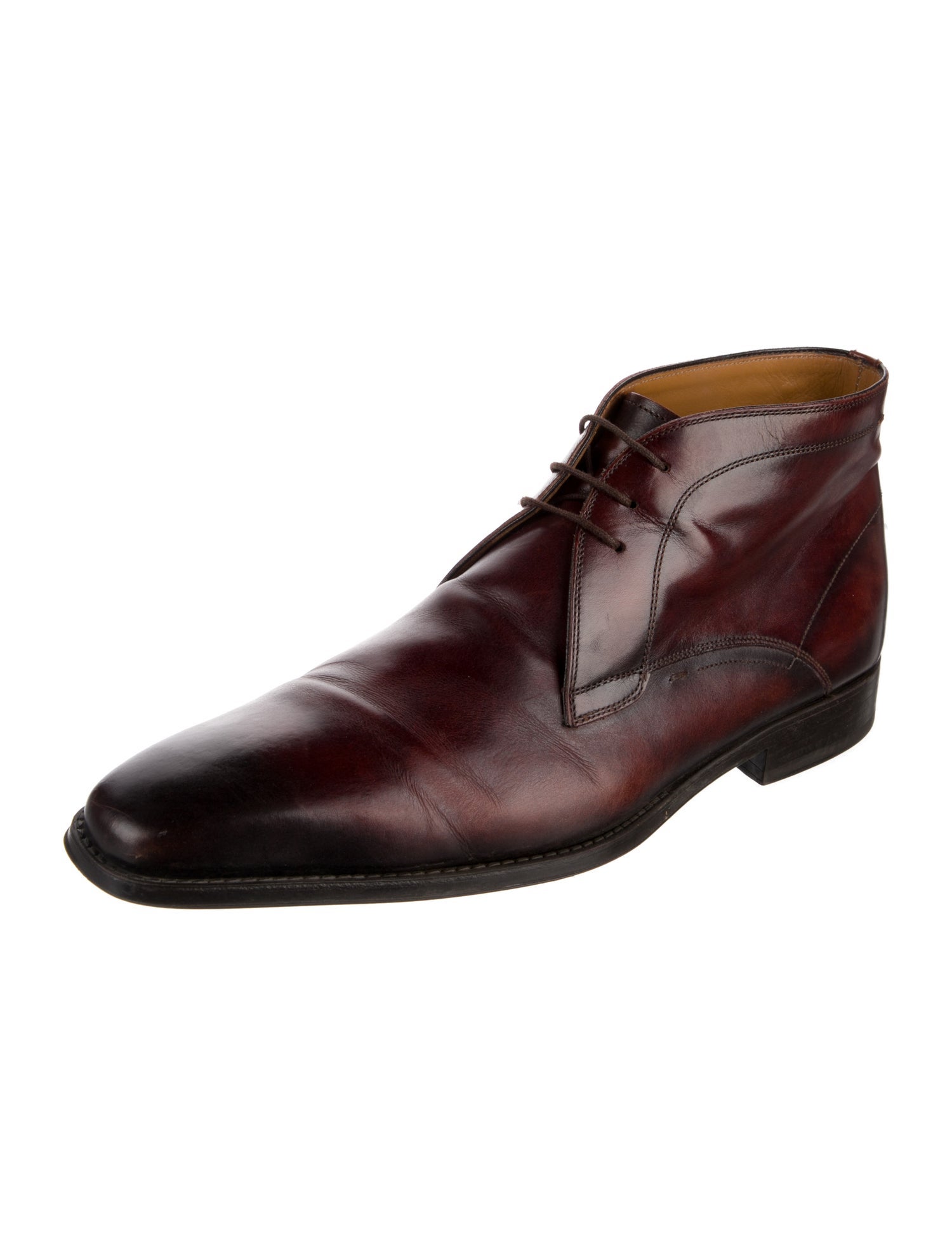 Magnanni Leather Lace-Up Boots
