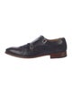 Magnanni Leather Lasercut Accents Monk Straps