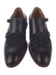 Magnanni Leather Lasercut Accents Monk Straps