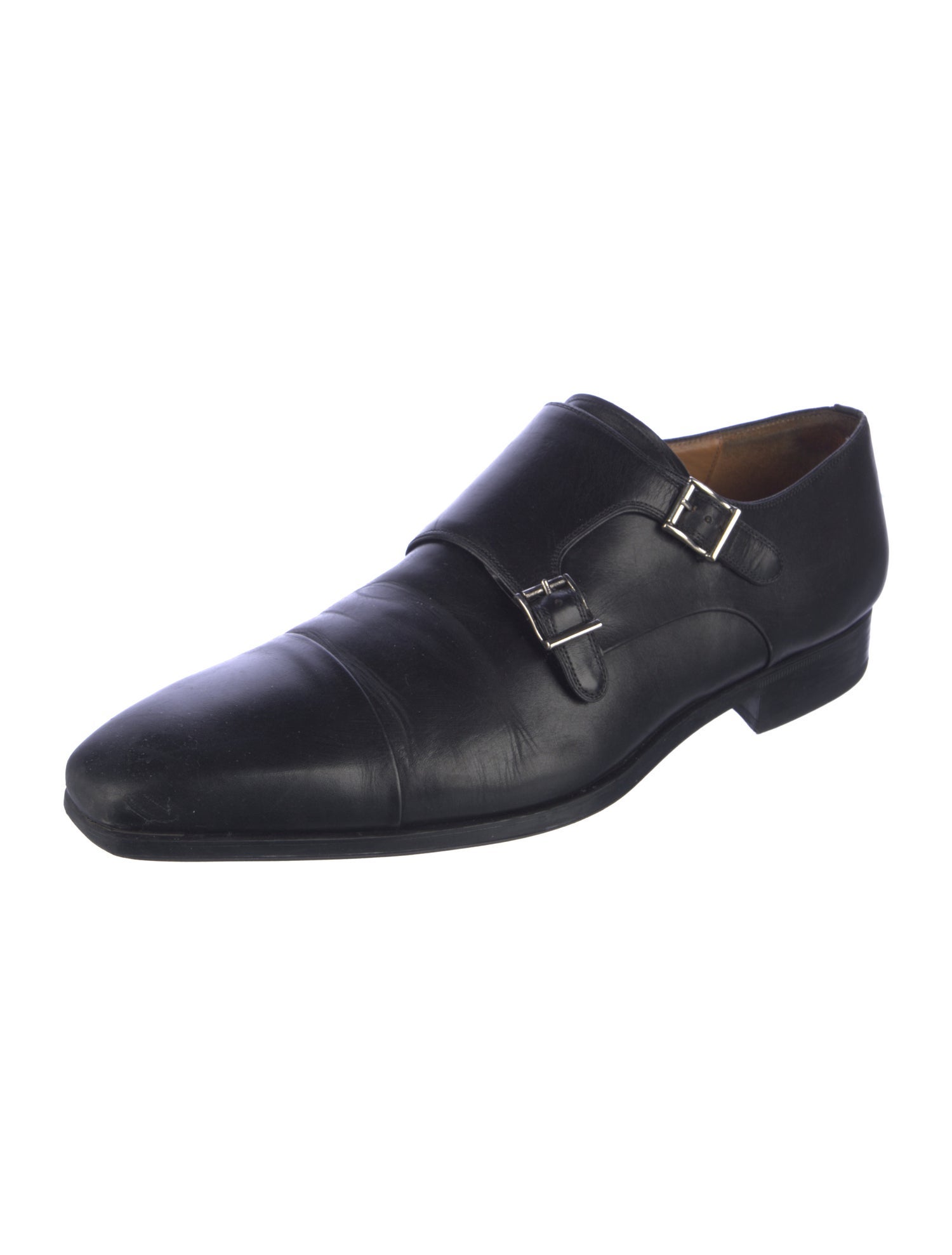 Magnanni Leather Monk Straps
