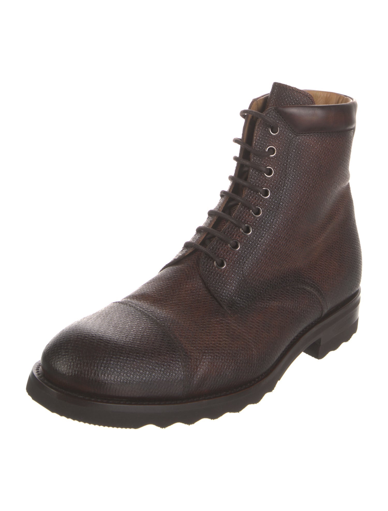 Magnanni Leather Lace-Up Boots