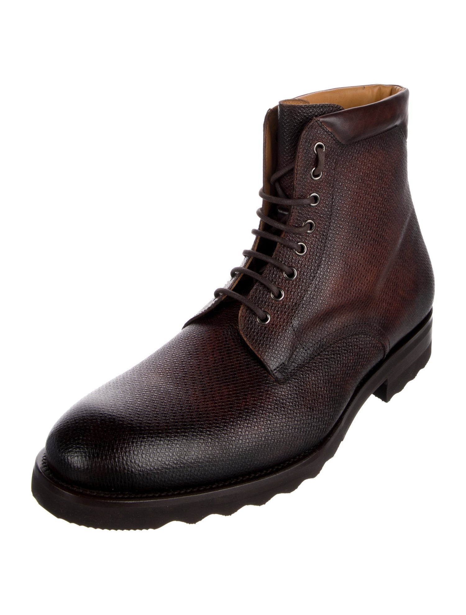 Magnanni Leather Combat Boots