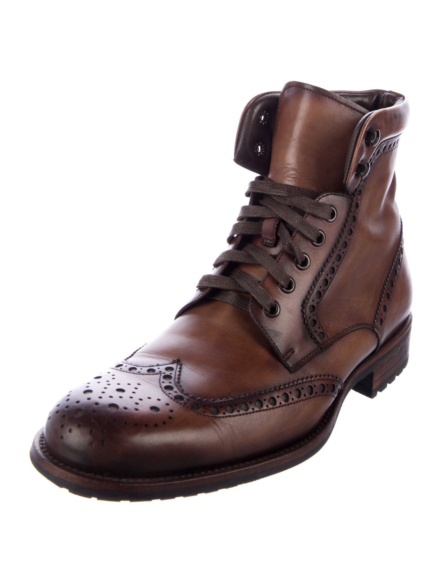 Magnanni Leather Lace-Up Boots