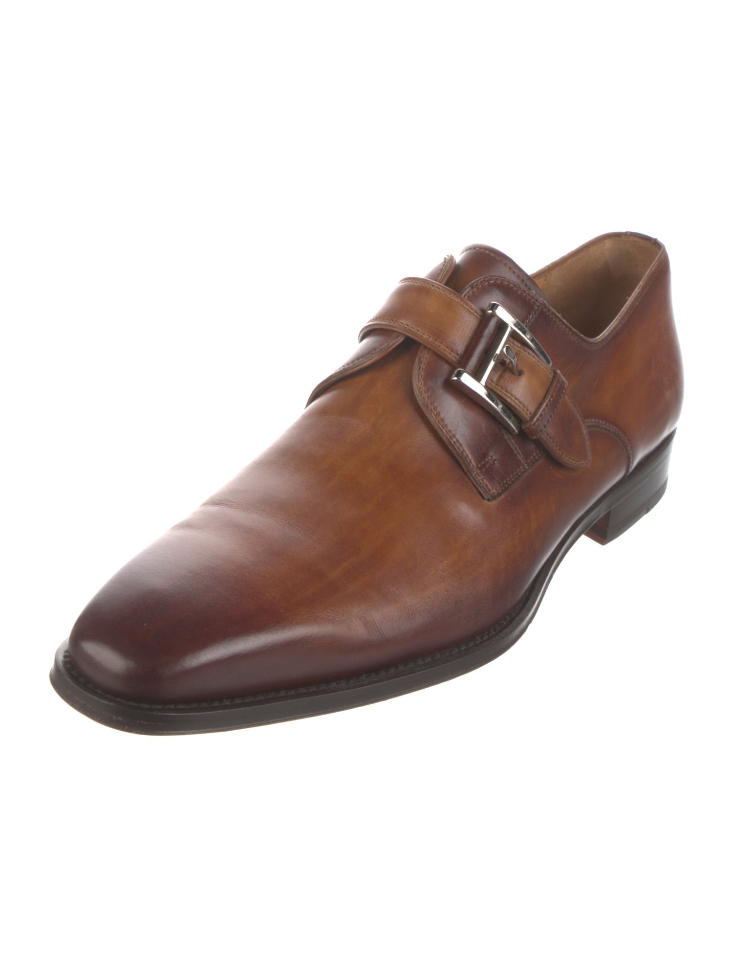 Magnanni Leather Monk Straps