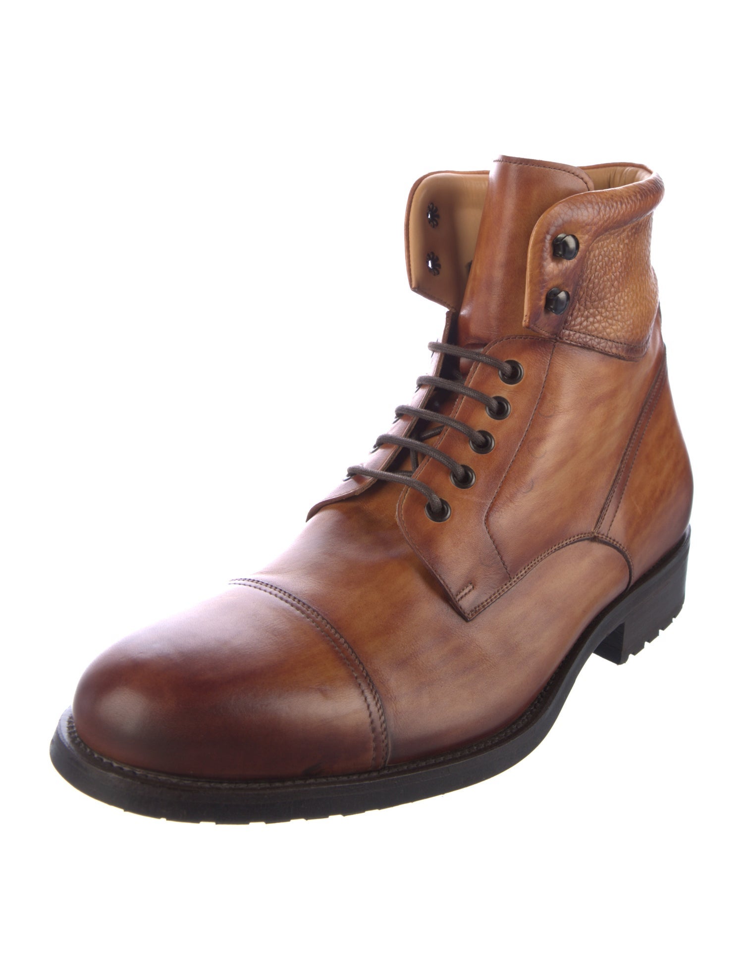 Magnanni Leather Lace-Up Boots