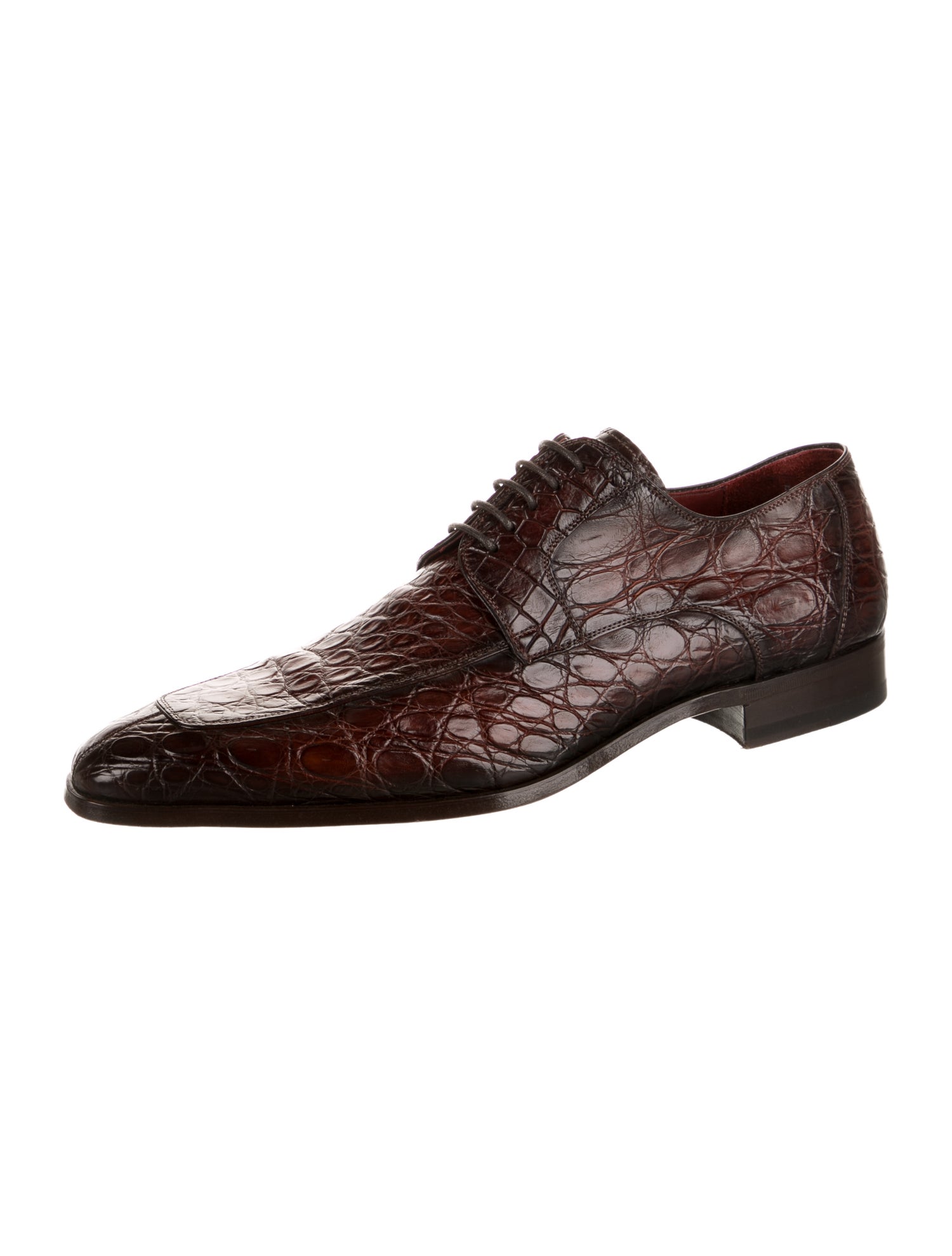 Magnanni Embossed Leather Derby Shoes