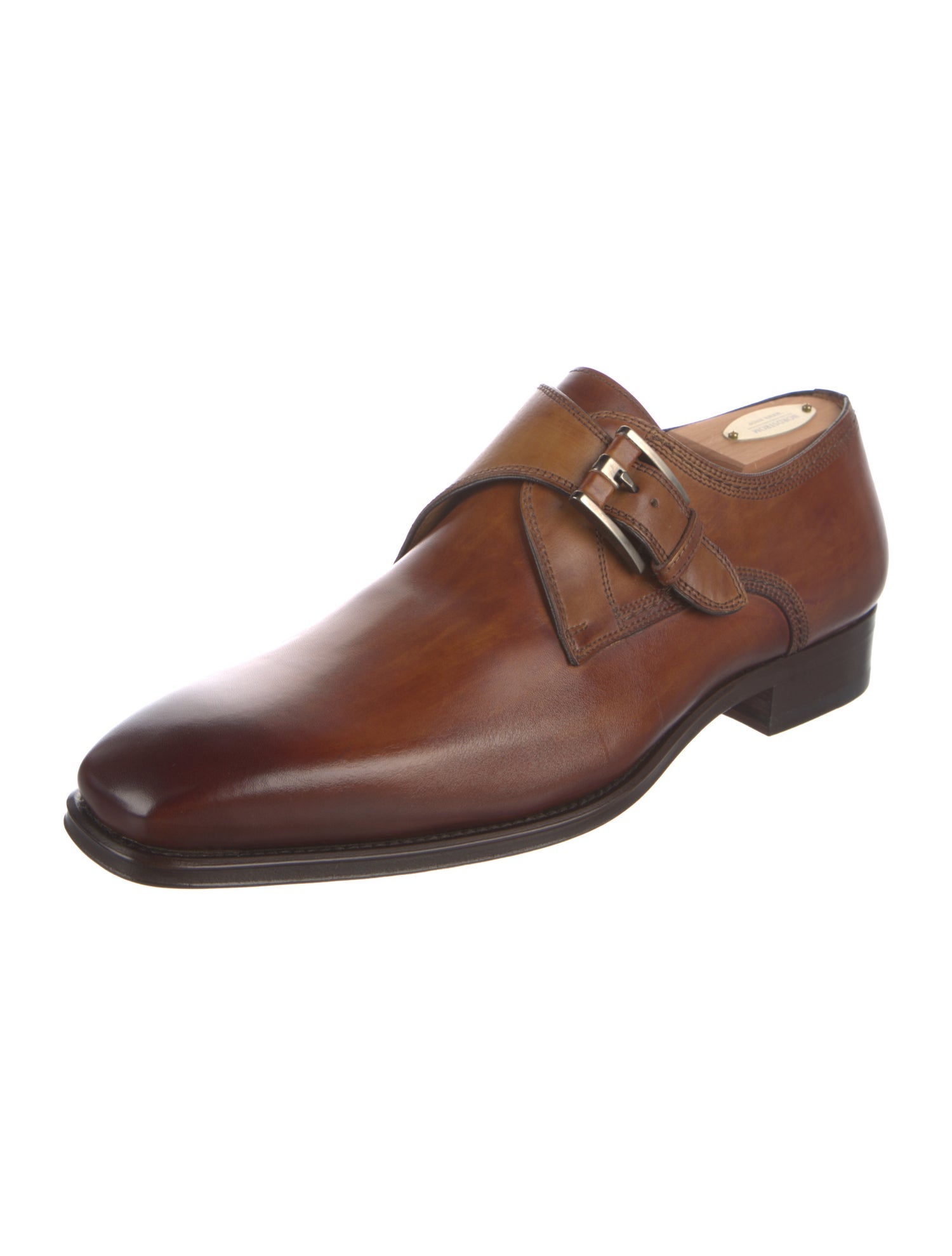Magnanni Leather Monk Straps